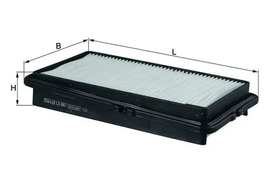 Filtr powietrza LX667 Mahle Original
