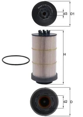 Filtr paliwa KX801D Mahle Original