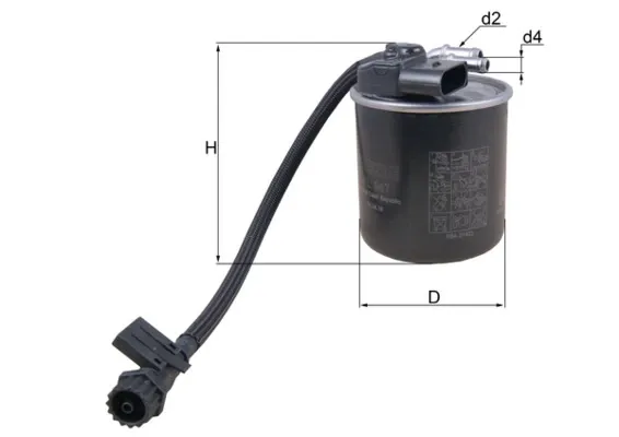 Filtr paliwa KL947 Mahle Original
