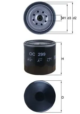 Filtr oleju OC299 Mahle Original