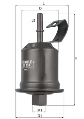 Filtr paliwa KL434 Mahle Original