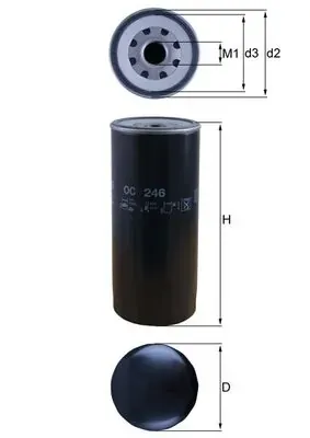 Filtr oleju OC246 Mahle Original