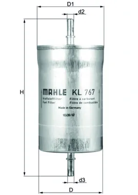 Filtr paliwa KL767 Mahle Original