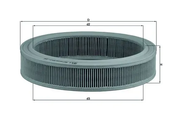 Filtr powietrza LX202 Mahle Original