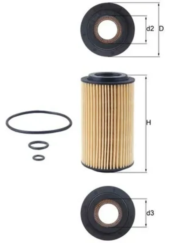 Filtr oleju Mercedes V