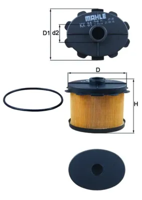 Filtr paliwa KX84D Mahle Original