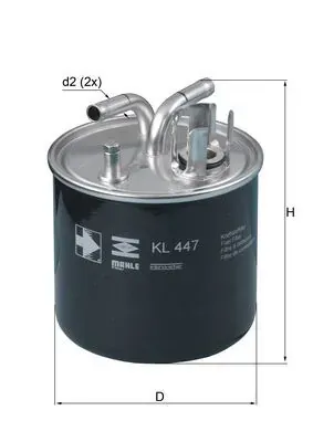 Filtr paliwa KL447 Mahle Original