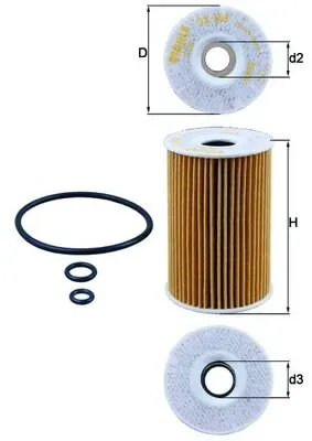Filtr oleju OX388D Mahle Original
