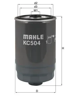 Filtr paliwa KC504 Mahle Original