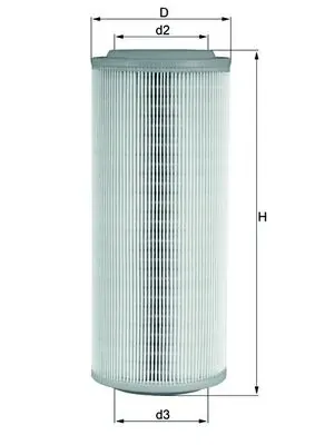 Filtr powietrza LX855 Mahle Original