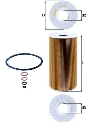 Filtr oleju OX126D Mahle Original