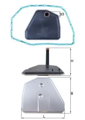 Filtr automatycznej skrzyni biegów HX164D Mahle Original