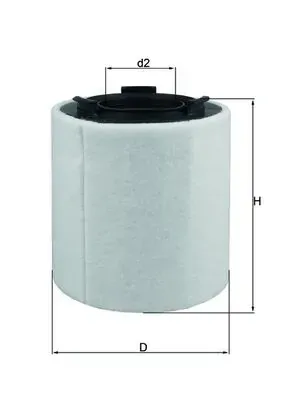 Filtr powietrza LX2831 Mahle Original