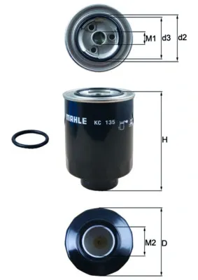 Filtr paliwa KC135D Mahle Original