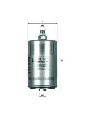 Filtr paliwa KL38 Mahle Original