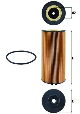 Filtr oleju OX987D Mahle Original
