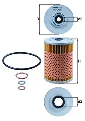 Filtr oleju OX32D Mahle Original