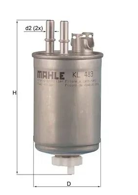 Filtr paliwa KL483 Mahle Original