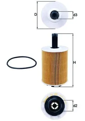 Filtr oleju OX188D Mahle Original