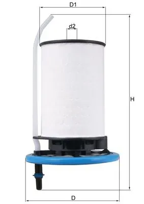 Filtr paliwa KX398 Mahle Original