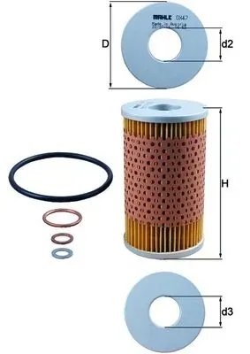 Filtr oleju OX47D Mahle Original