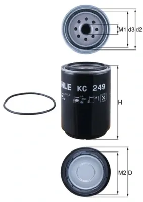 Filtr paliwa KC249D Mahle Original