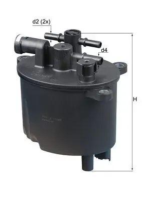 Filtr paliwa KL581 Mahle Original