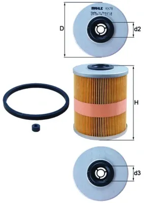 Filtr paliwa KX78D Mahle Original