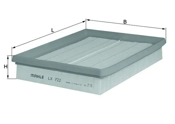 Filtr powietrza LX722 Mahle Original