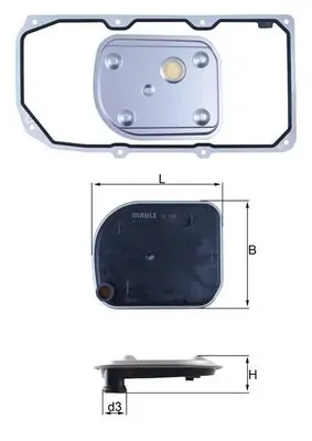 Filtr automatycznej skrzyni biegów HX158D1 Mahle Original