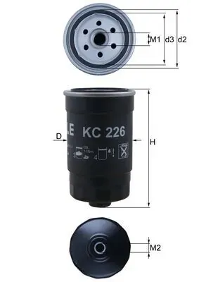 Filtr paliwa KC226 Mahle Original