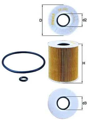 Filtr oleju OX203D Mahle Original