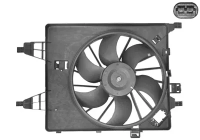 Wentylator elektryczny układu chłodzenia kompletny (silnik+wirnik) 4312746 VAN Wezel