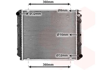 Chłodnica silnika Volvo 240 P242, P244