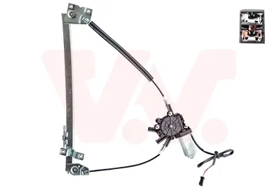 Mechanizm podnoszenia szyby drzwi przednich lewych Audi 200 44, 44Q