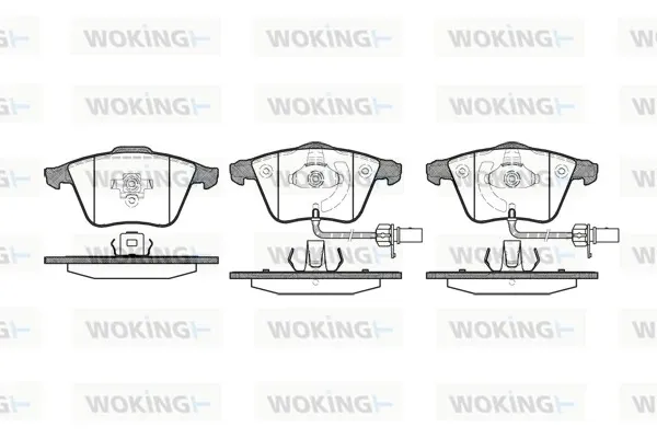 Klocki hamulcowe przednie tarczowe P864312 Woking