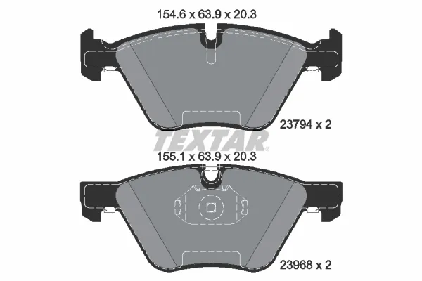 Klocki hamulcowe przednie tarczowe 2379401 Textar