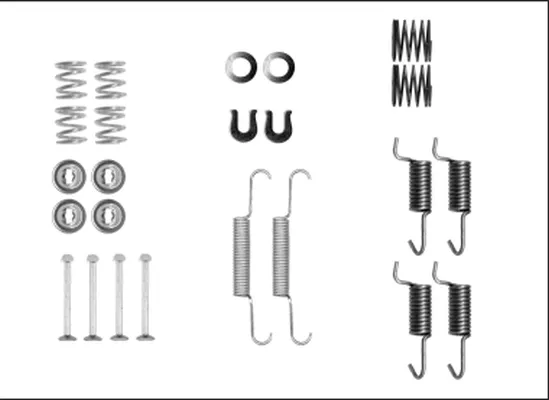 Zestaw montażowy szczęk hamulcowych tylnych 97042500 Textar