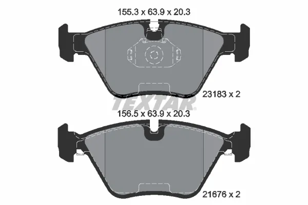 Klocki hamulcowe przednie tarczowe 2318302 Textar