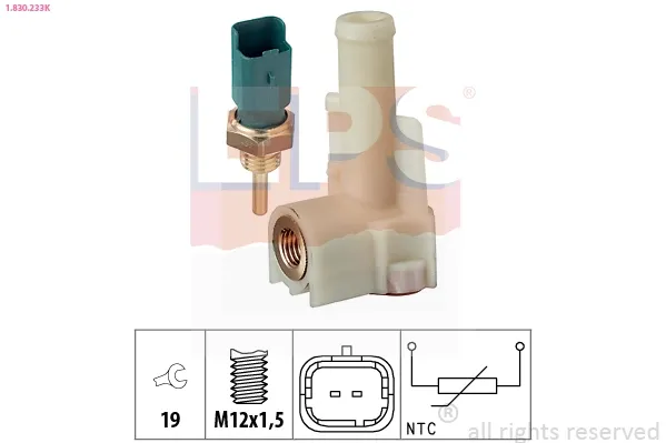 Czujnik temperatury płynu chłodzącego 71736835 Fiat/Alfa/Lancia