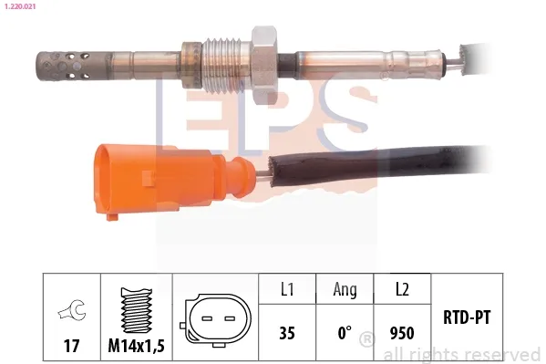 Czujnik temperatury spalin po filtrze cząstek stałych 1220021 EPS