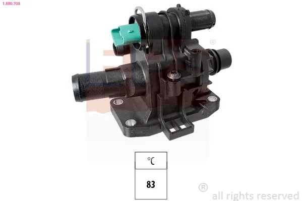  Obudowa termostatu Peugeot 407 SW kombi (6E) (2004 - 2011) SW