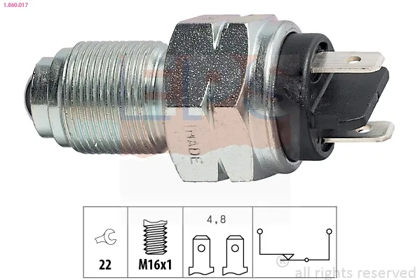 Czujnik włączania światła cofania 161505 Land Rover