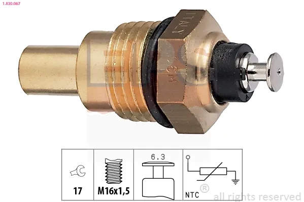 Czujnik temperatury płynu chłodzącego 8942378610 Hyundai/Kia