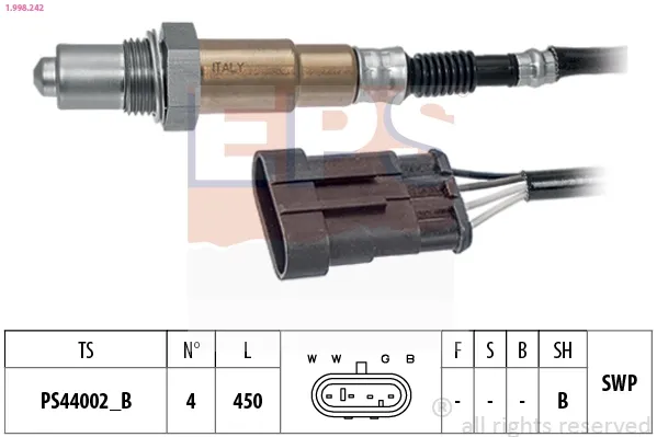 Sonda lambda, czujnik tlenu Fiat Brava 182