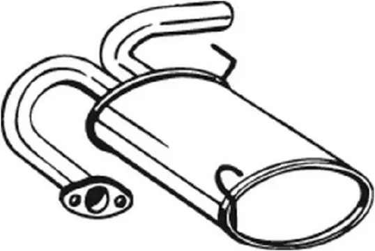 Tłumik, tylna część 145075 Bosal