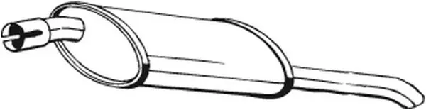 Tłumik, tylna część 185009 Bosal