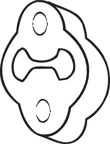 Poduszka mocowania tłumika Nissan Primera P10