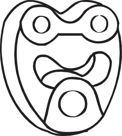 Poduszka mocowania tłumika 255123 Bosal