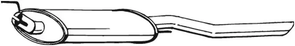 Tłumik, tylna część 233733 Bosal